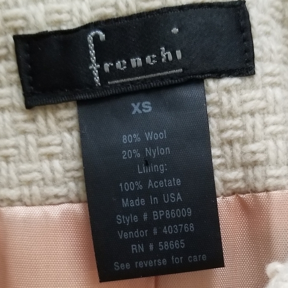 Frenchi Cream Wool Jacket - Picture 3 of 7